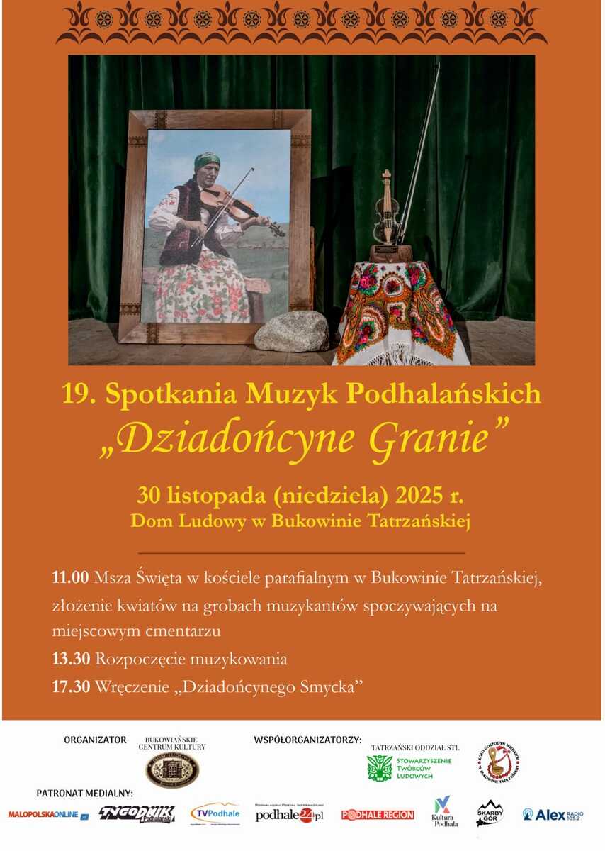 19. Spotkania Muzyk Podhalańskich ,,Dziadońcyne Granie”
